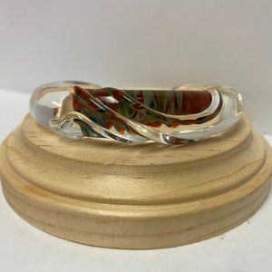 Glass Cuff Bracelet